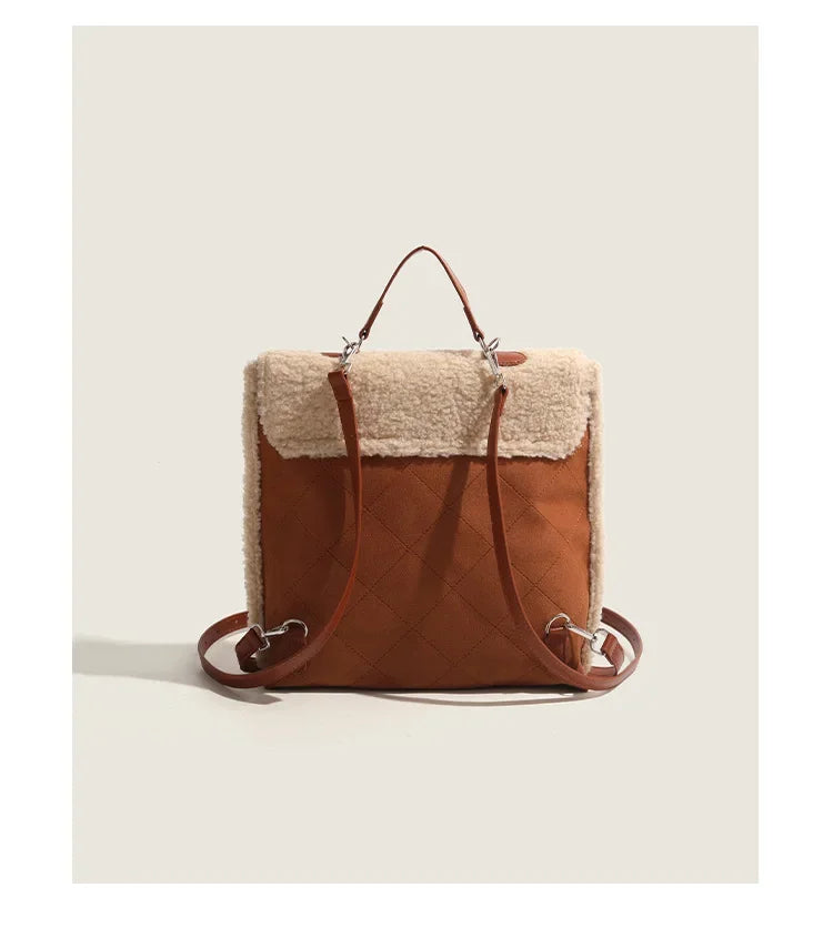 MARGA lambskin backpack handle bag