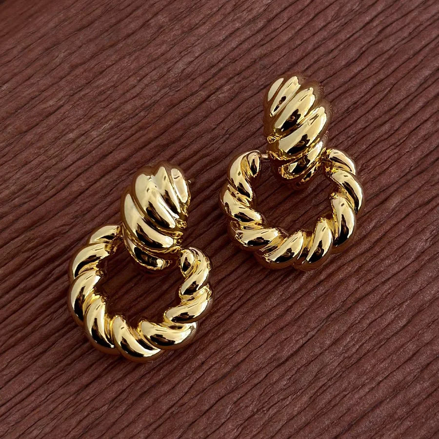 MARLIS 18 carat gold-plated earrings