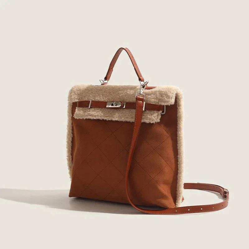 MARGA lambskin backpack handle bag